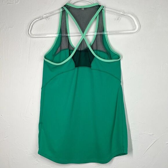 Nike Green Black Mesh Tank Top Small - Picture 2 of 4